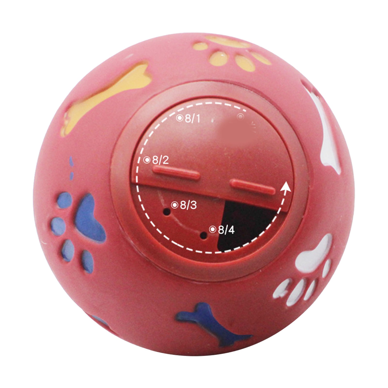 Rubber Treat Dispensing Dog Toy - Bola Dispenser Camilan Anjing, Bola Mainan