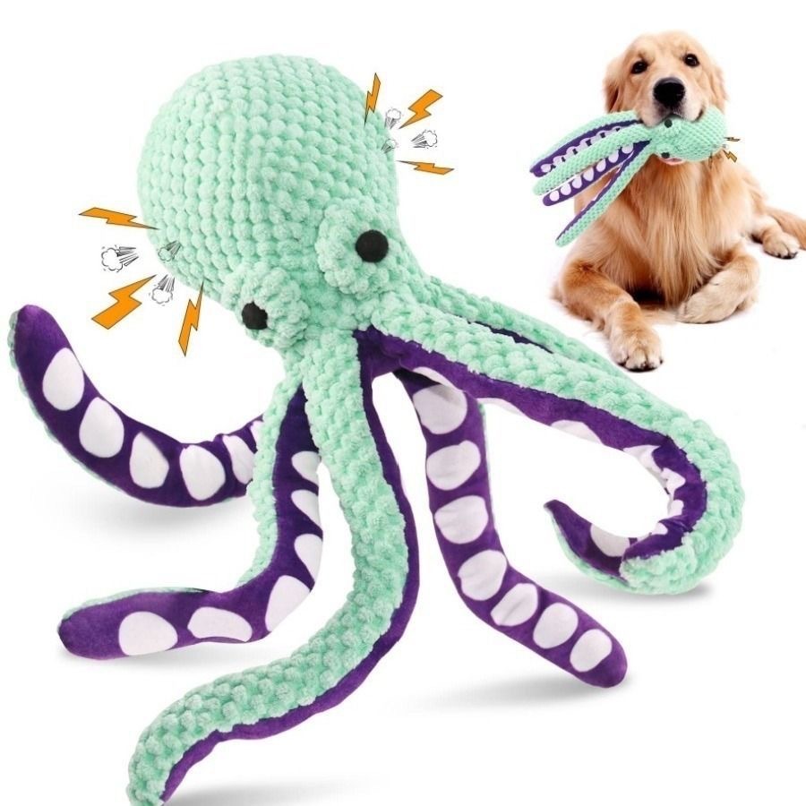 Mainan Anjing Berbentuk Gurita - Indestructible Dog Chew Toy ulasan dan harga