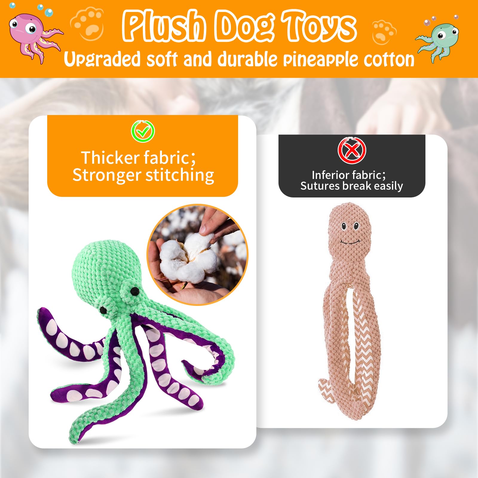 Mainan Anjing Berbentuk Gurita - Indestructible Dog Chew Toy ulasan dan harga