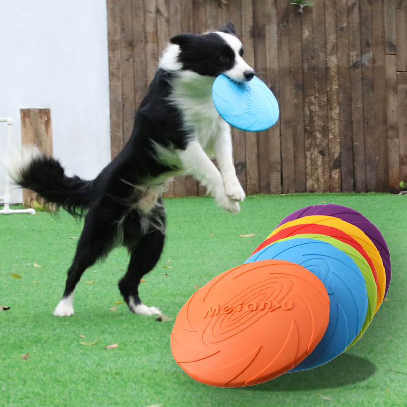 Mainan Cakram Terbang Tahan Gi - Flying Disc Dog Training Toy ulasan dan harga