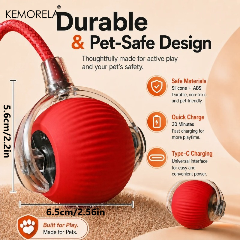 Mainan Bola Interaktif Anjing  - Automatic Moving Dog Ball ulasan dan harga