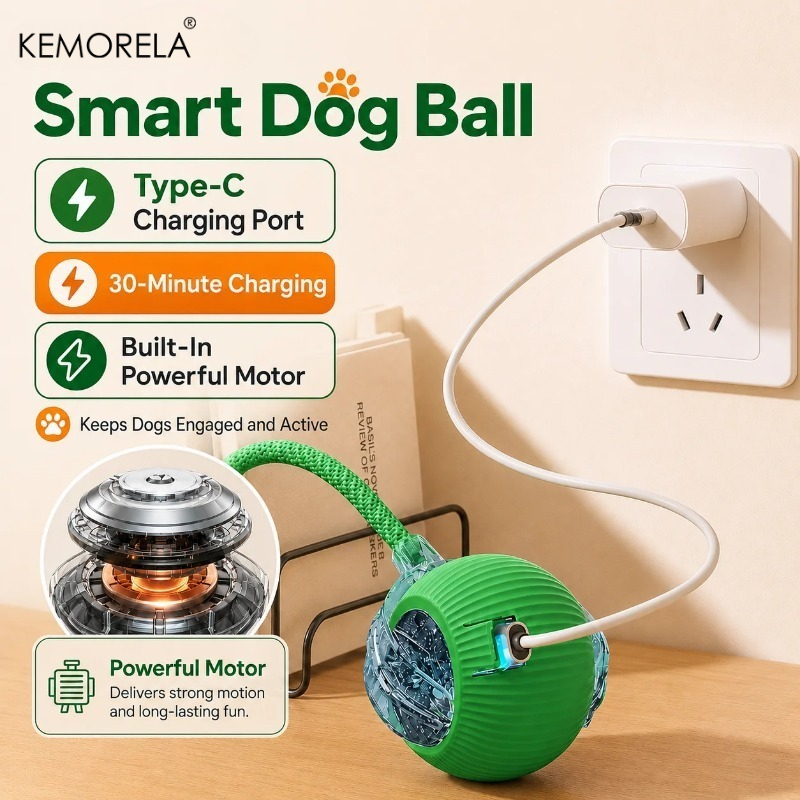 Mainan Bola Interaktif Anjing  - Automatic Moving Dog Ball ulasan dan harga