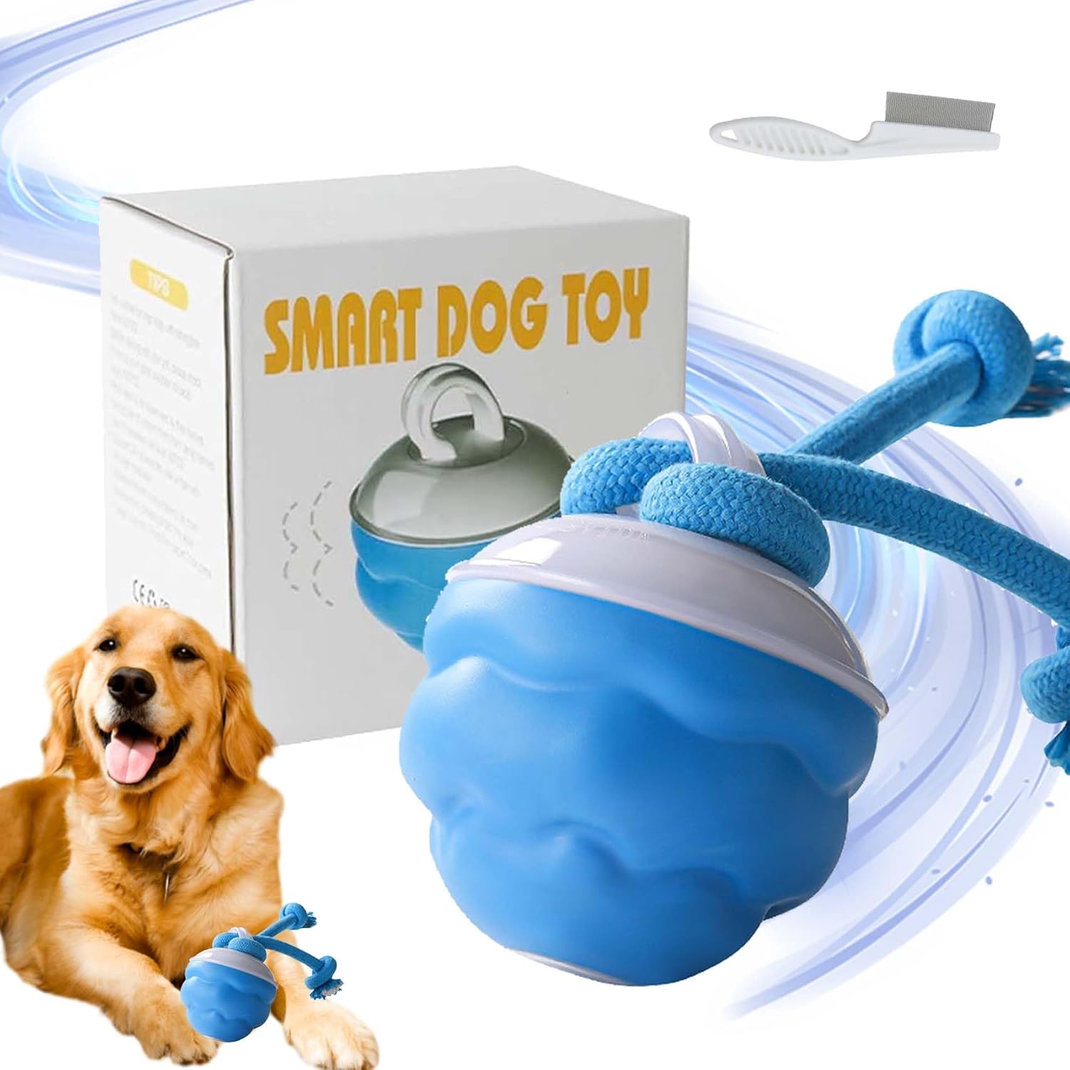 Mainan Anjing Pintar, Bola Ber - Automatic Moving Dog Ball ulasan dan harga