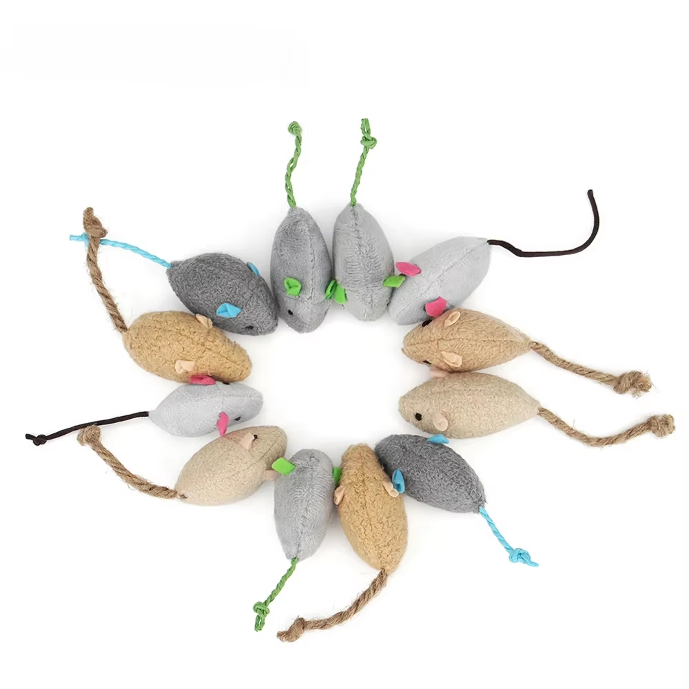 5pcs Mainan Tikus Kucing denga - Catnip Interactive Plush Mouse ulasan dan harga