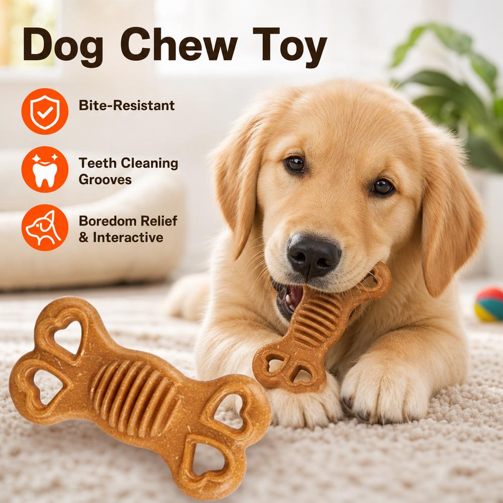 Mainan Gigitan Anjing yang Tid - Teeth Cleaning Dog Chew Bone ulasan dan harga
