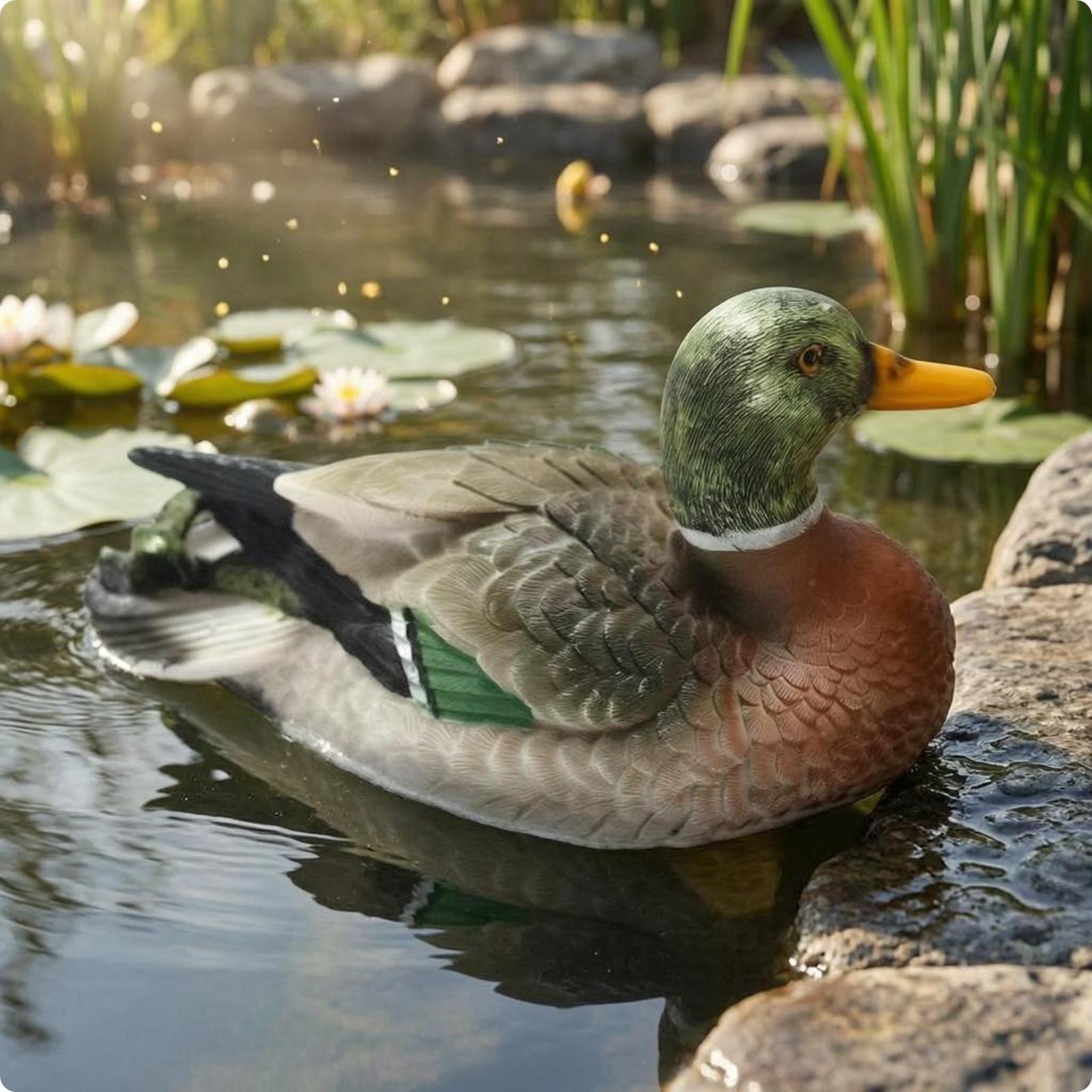 Patung Bebek Resin untuk Dekor - Aquarium ulasan dan harga
